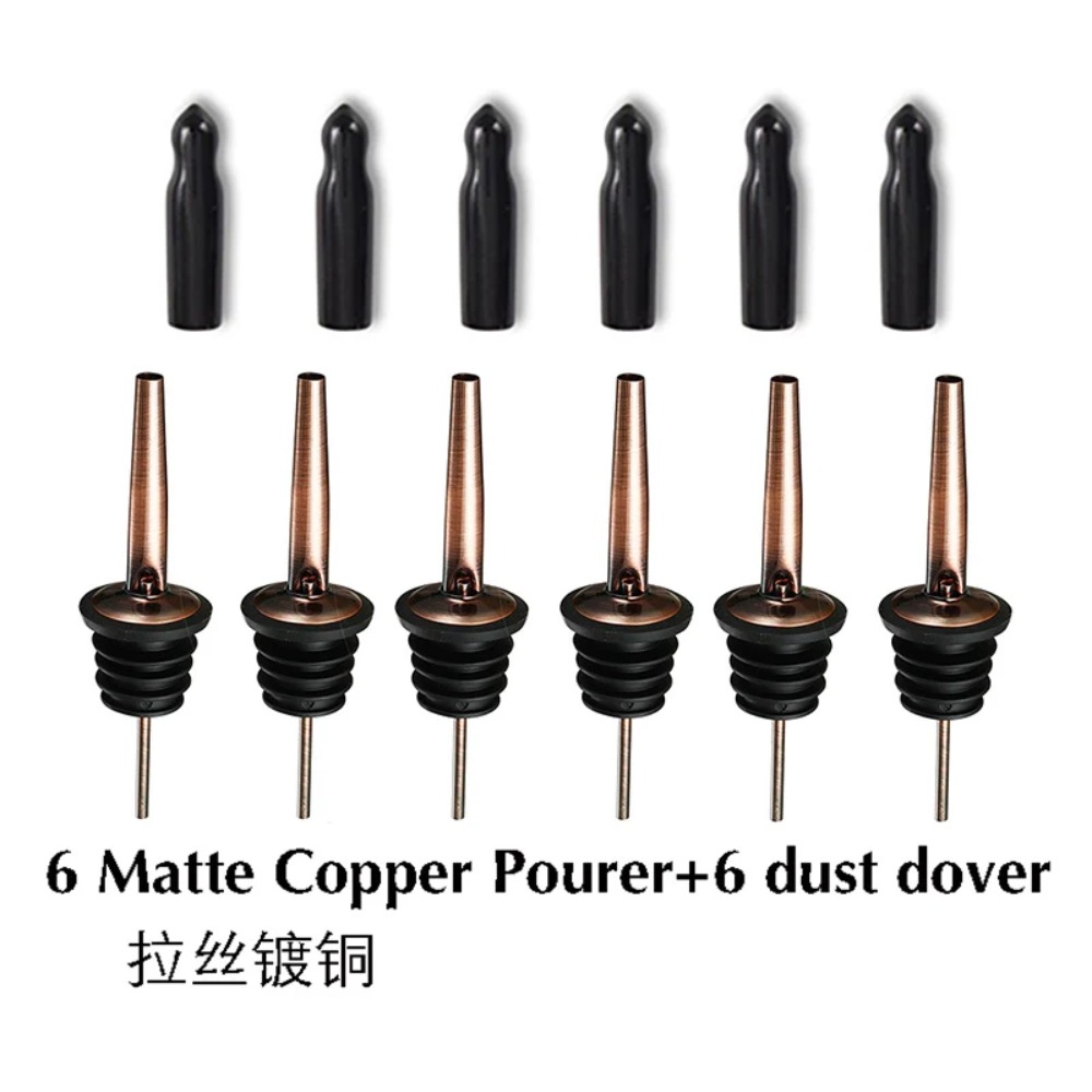 Bitters Bottle Set - 6PCS 스테인레스 스틸 와인 포어러 스토퍼