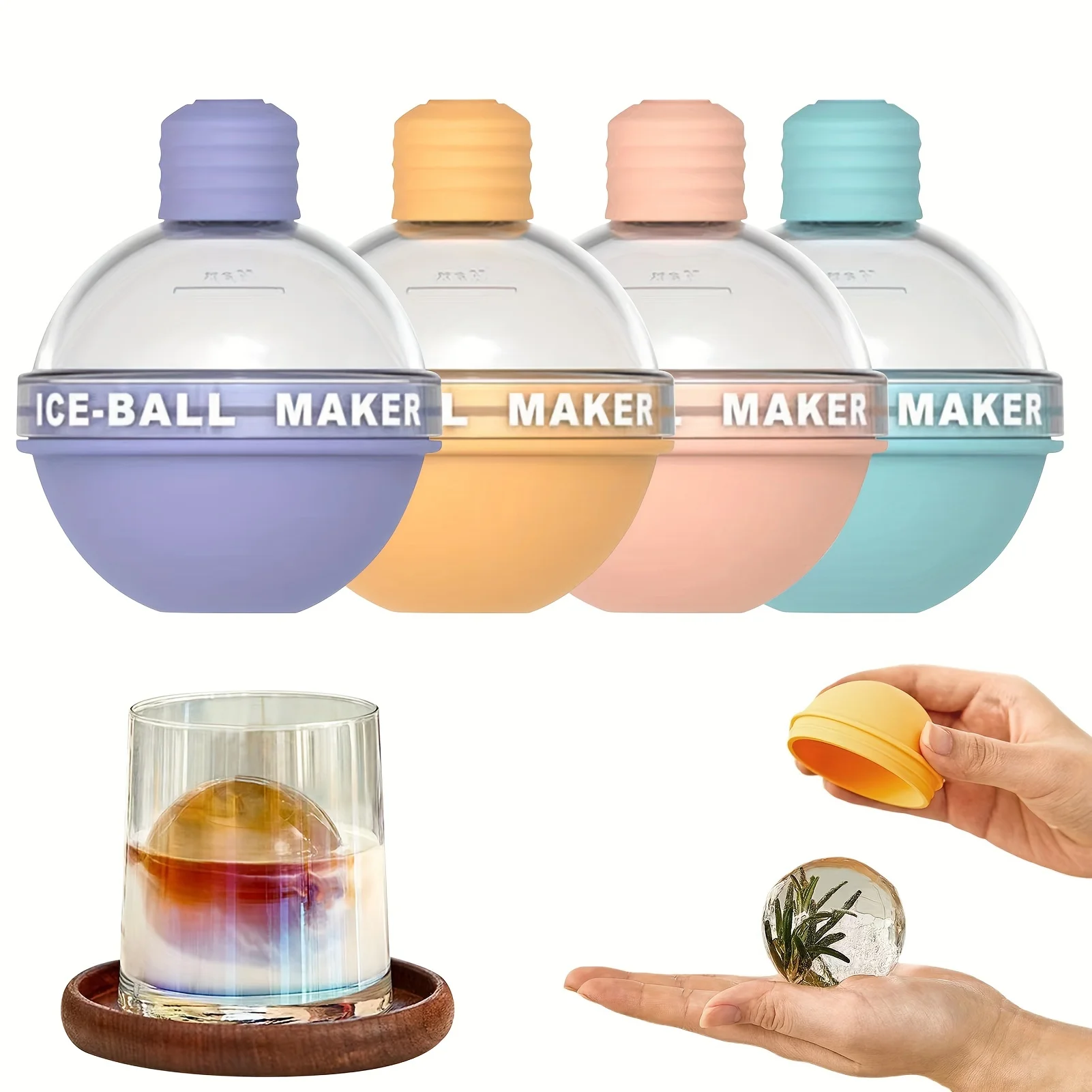 1/4팩 대형 원형 아이스 메이커 6.35cm 구형 얼 - Ice Mold Sphere 리뷰 및 가격